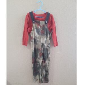 Art Class - Long sleeve shirt and overall toddler set 3T